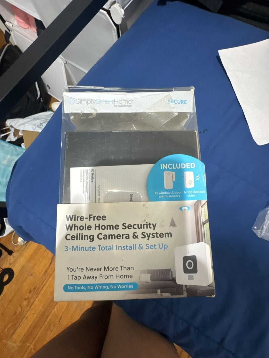 NEW* SIMPLY SMART HOME WIRE-FREE WHOLE HOME SECURITY CEILING CAMERA & SYSTEM 1
