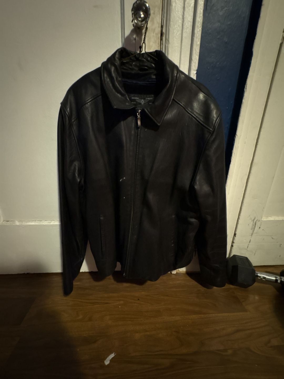 Top Gun Original Quality Men's Black Leather Bomber Jacket 2