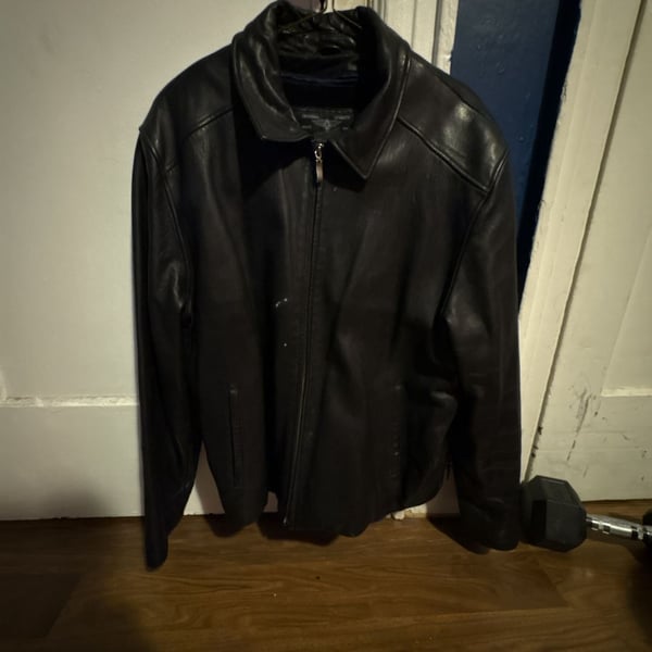 Top Gun Original Quality Men's Black Leather Bomber Jacket
