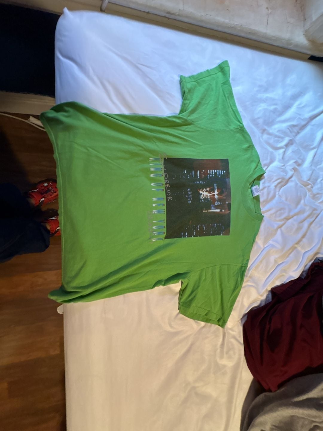 Supreme King of New York Christopher Walken Graphic T-Shirt Green 1
