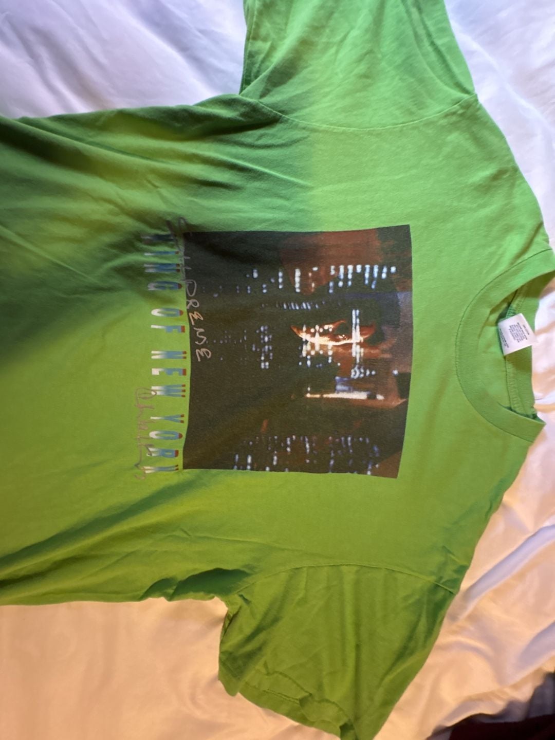 Supreme King of New York Christopher Walken Graphic T-Shirt Green 2