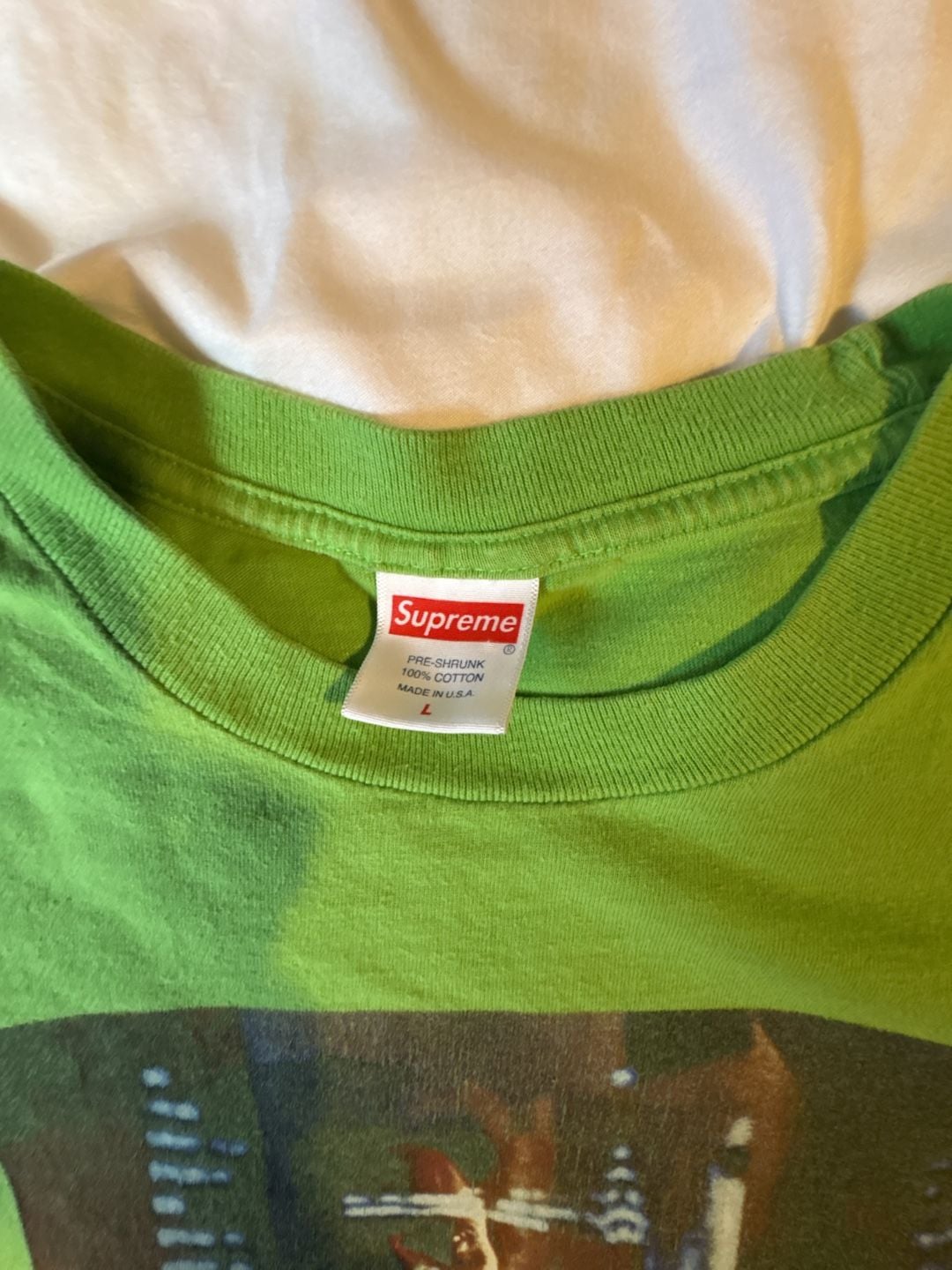 Supreme King of New York Christopher Walken Graphic T-Shirt Green 3