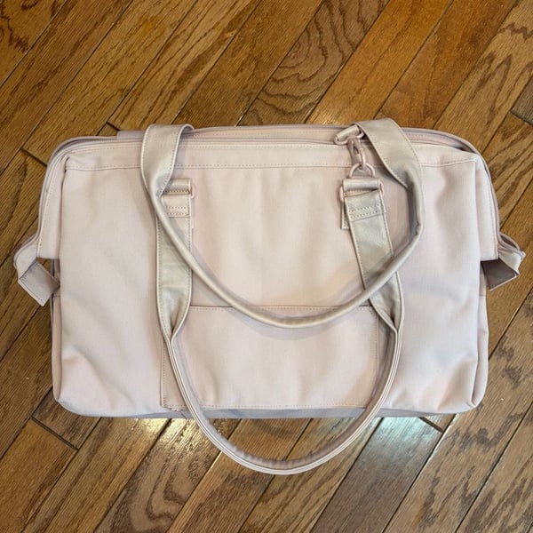 BEIS The Weekender Travel Duffel Bag in Pink