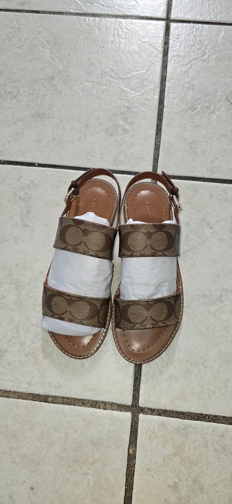 Coach Harley Sandal in Signature Jacquard 2