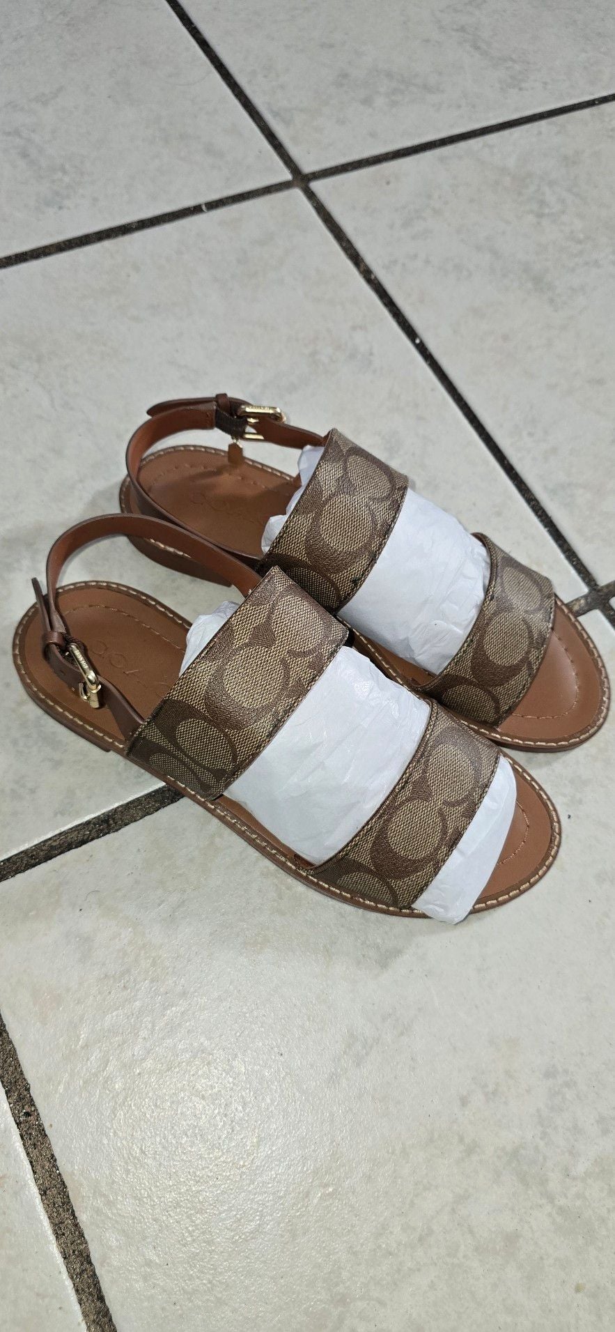 Coach Harley Sandal in Signature Jacquard 3