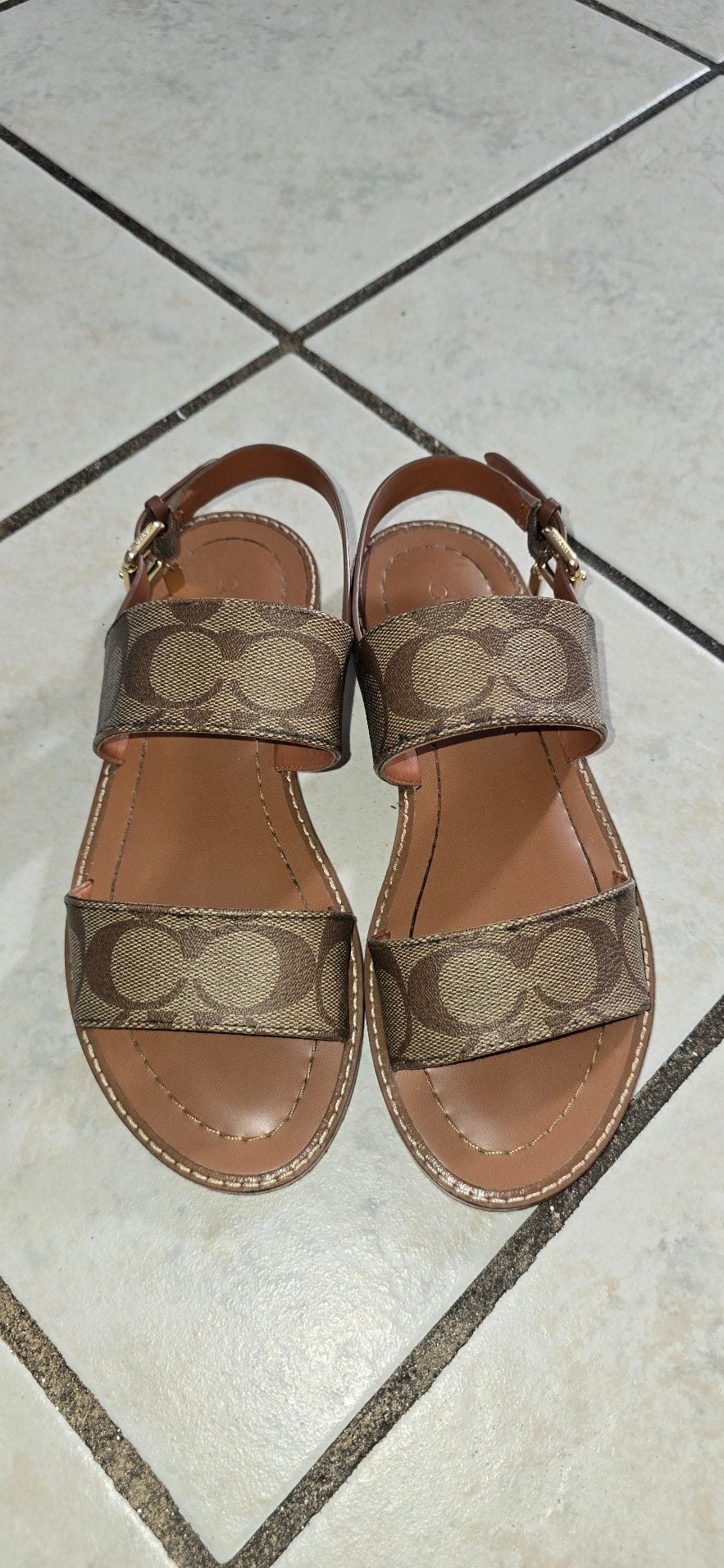 Coach Harley Sandal in Signature Jacquard 4