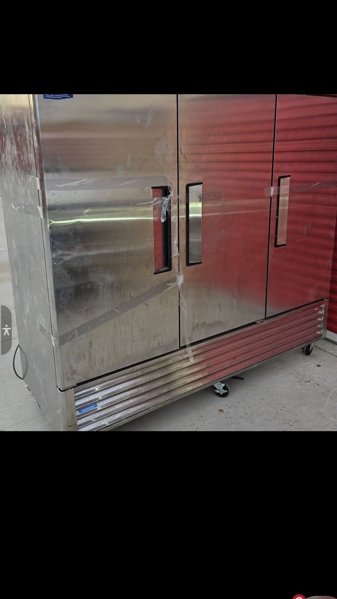 Turbo Air T-72F 3-Door Stainless Steel Reach-In Commercial Freezer 1