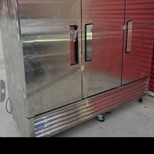 Turbo Air T-72F 3-Door Stainless Steel Reach-In Commercial Freezer