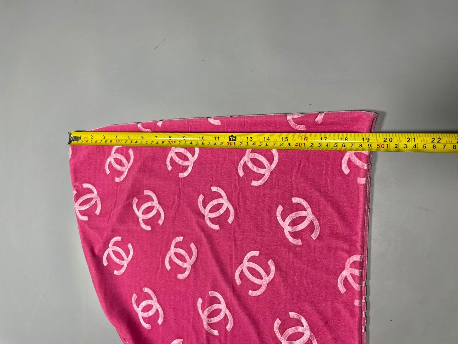 Chanel Vintage Pink Velour CC Monogram Bikini Set 10