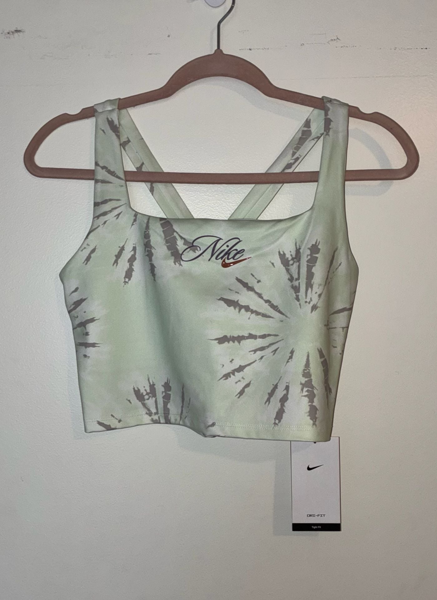 Nike Women's Dri-FIT Tie-Dye Cropped Training Tank Top 2