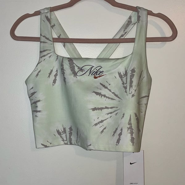 Nike Women's Dri-FIT Tie-Dye Cropped Training Tank Top