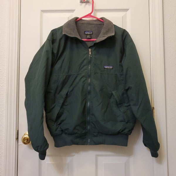 Vintage 1995 Patagonia Shelled Synchilla Jacket S Green Made in USA 28131 F5