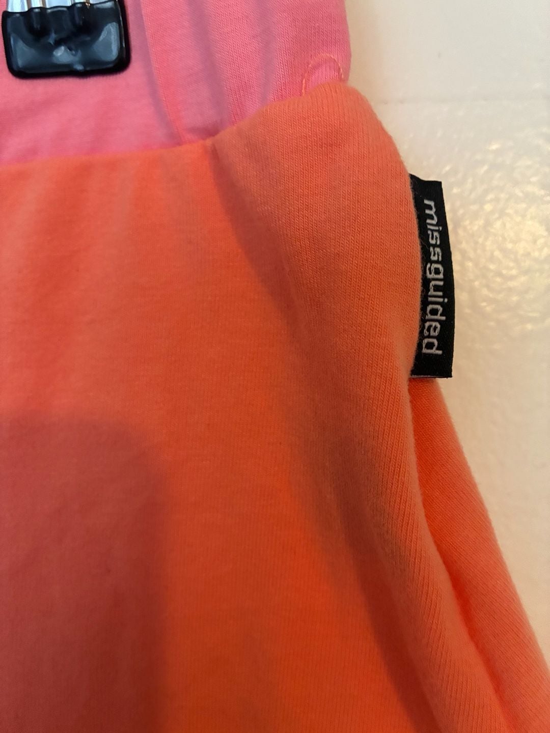 Missguided x Playboy Rhinestone Rabbit Logo Orange Mini Skirt 4