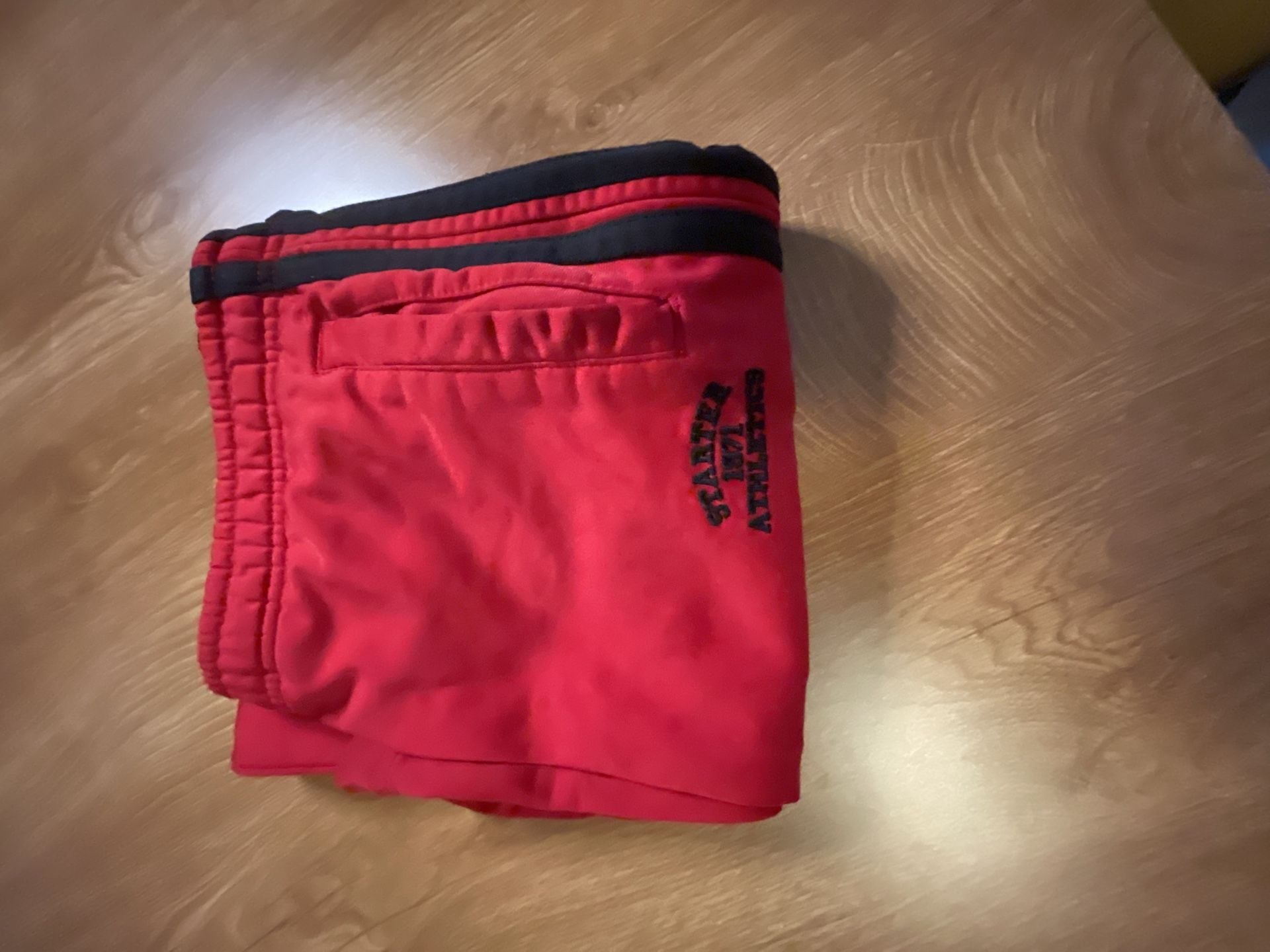 Starter Athletics Boys Red Track Pants with Side Zippers 6