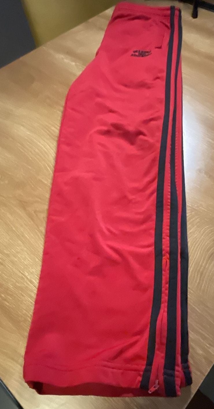 Starter Athletics Boys Red Track Pants with Side Zippers 5