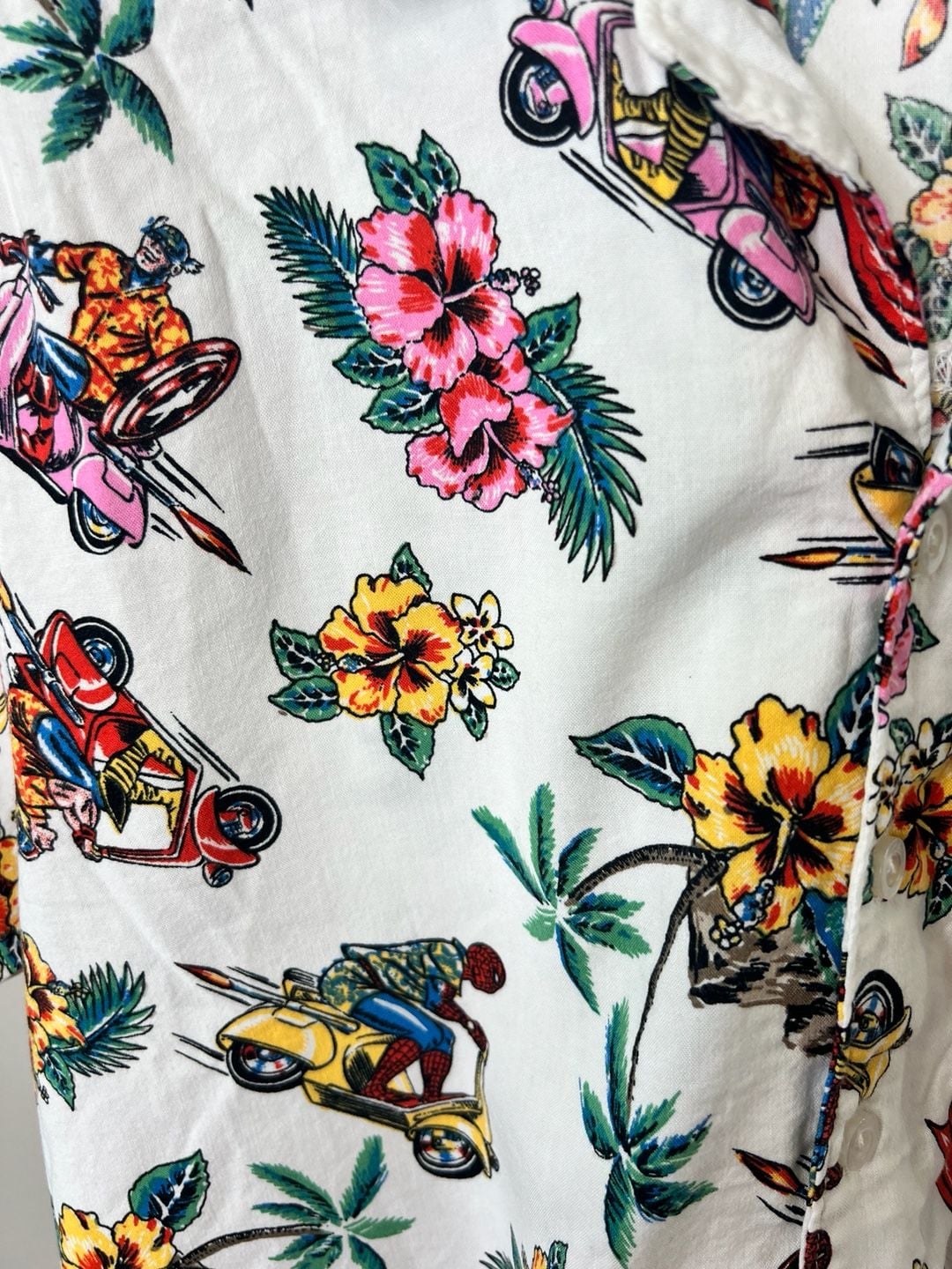 Marvel "What If?" Heroes On Island Time Tropical Hawaiian Button-Down Shirt 5