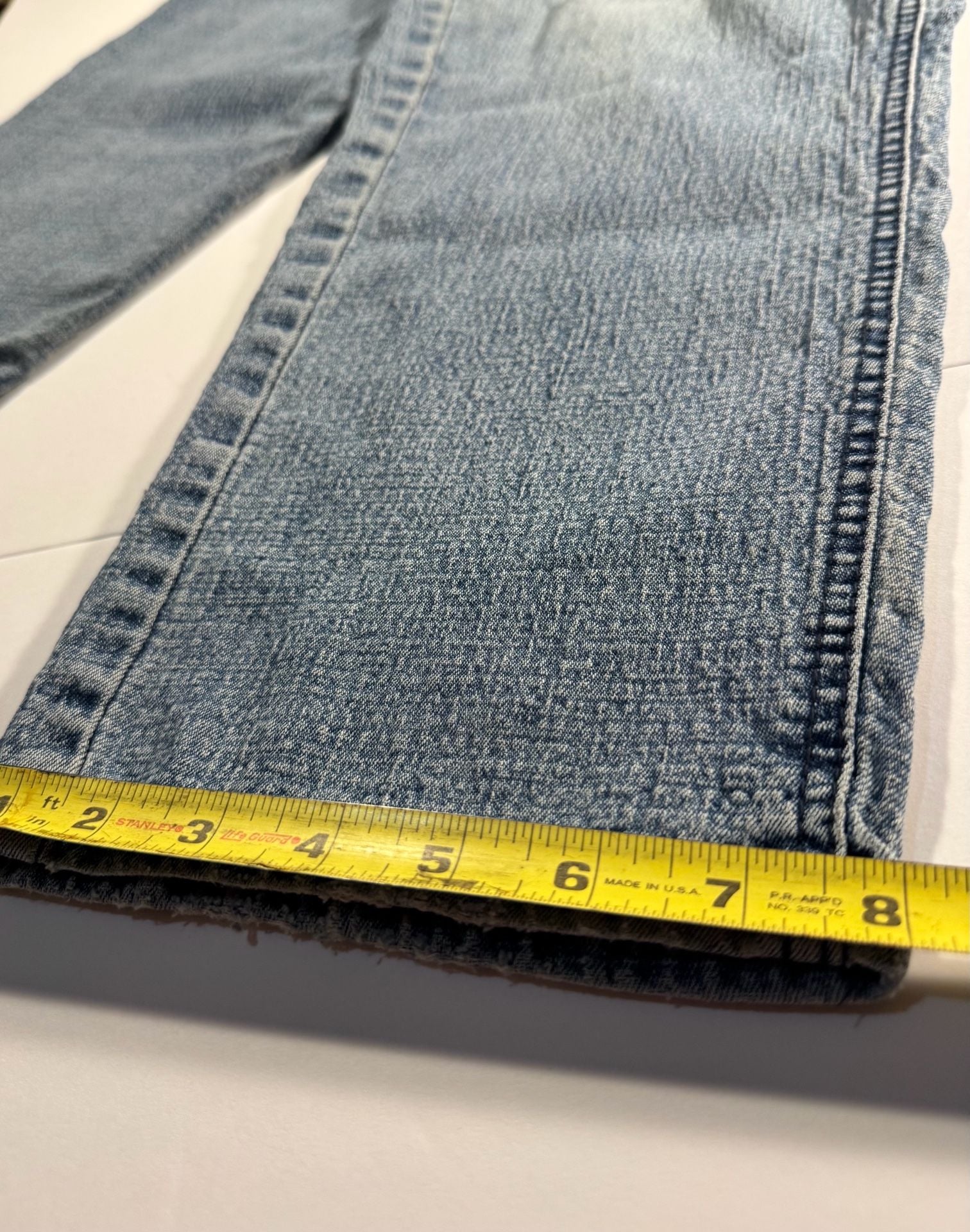 Just My Size Women's Plus Size Straight Leg Denim Jeans w/ Butterfly Embroidery 7