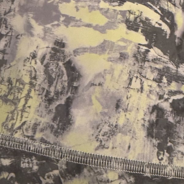 Lululemon Wunder Train High-Rise Leggings in Grey and Yellow Abstract Print