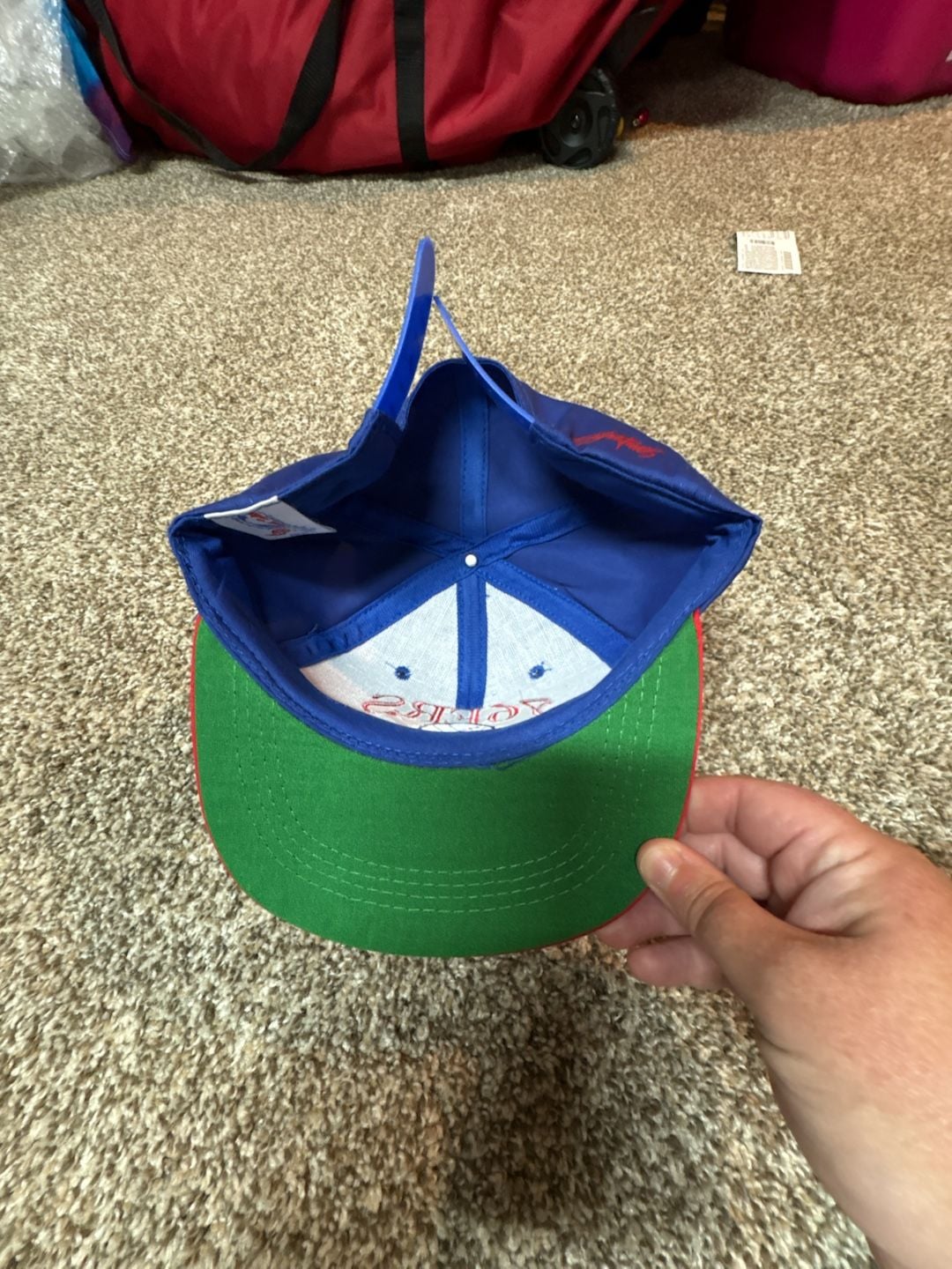 Vintage 90s Philadelphia 76ers AJD Youth Snapback Hat 4