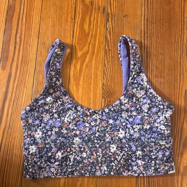 Lululemon Align Reversible Bra Flower Burst Multi Size 6