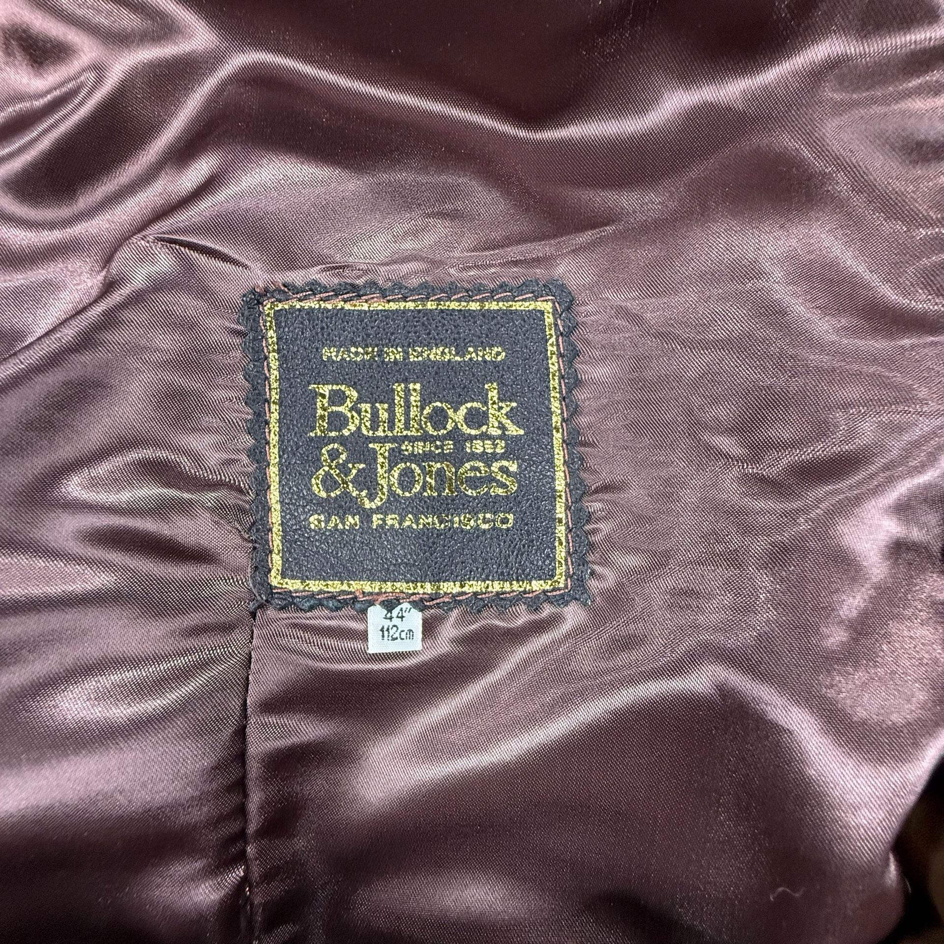 Vintage Bullock & Jones Suede Leather Waistcoat Vest with Pheasant Print Silk Back 8