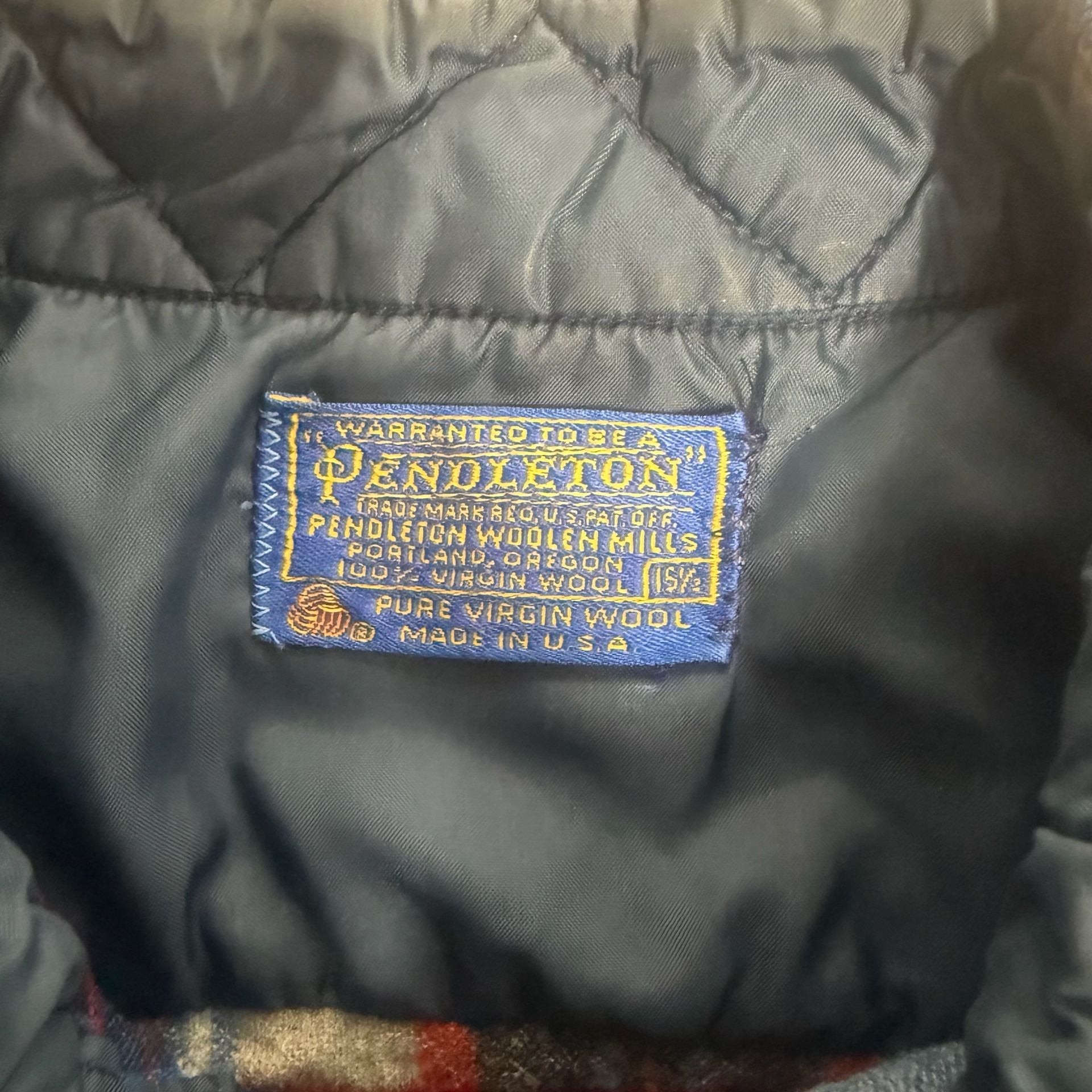 Vintage Pendleton Wool Flannel Shirt with Elbow Patches 3