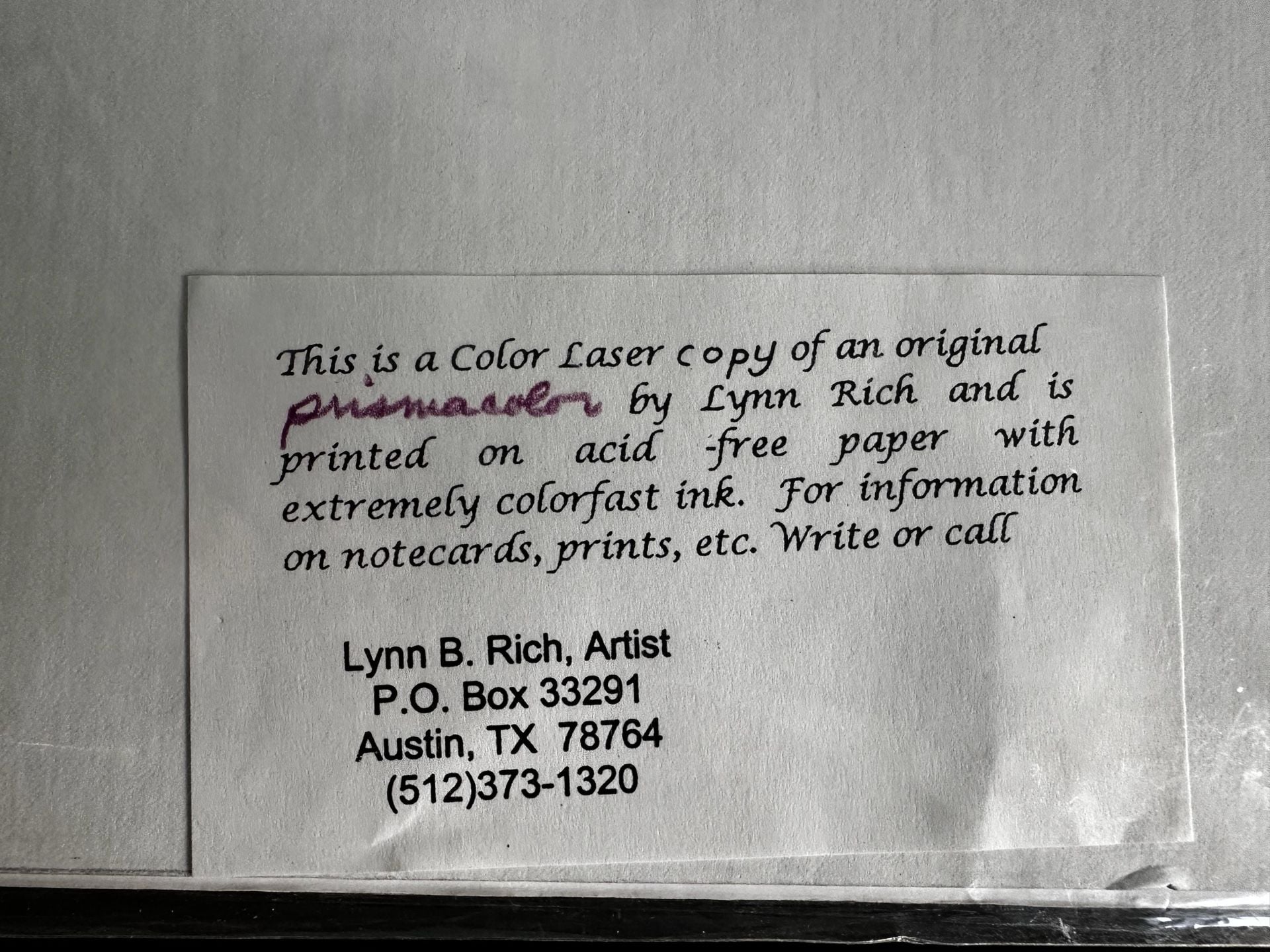 Color Laser Art Print of Fruit Vendors on Truck by Artist Lynn B. Rich 2