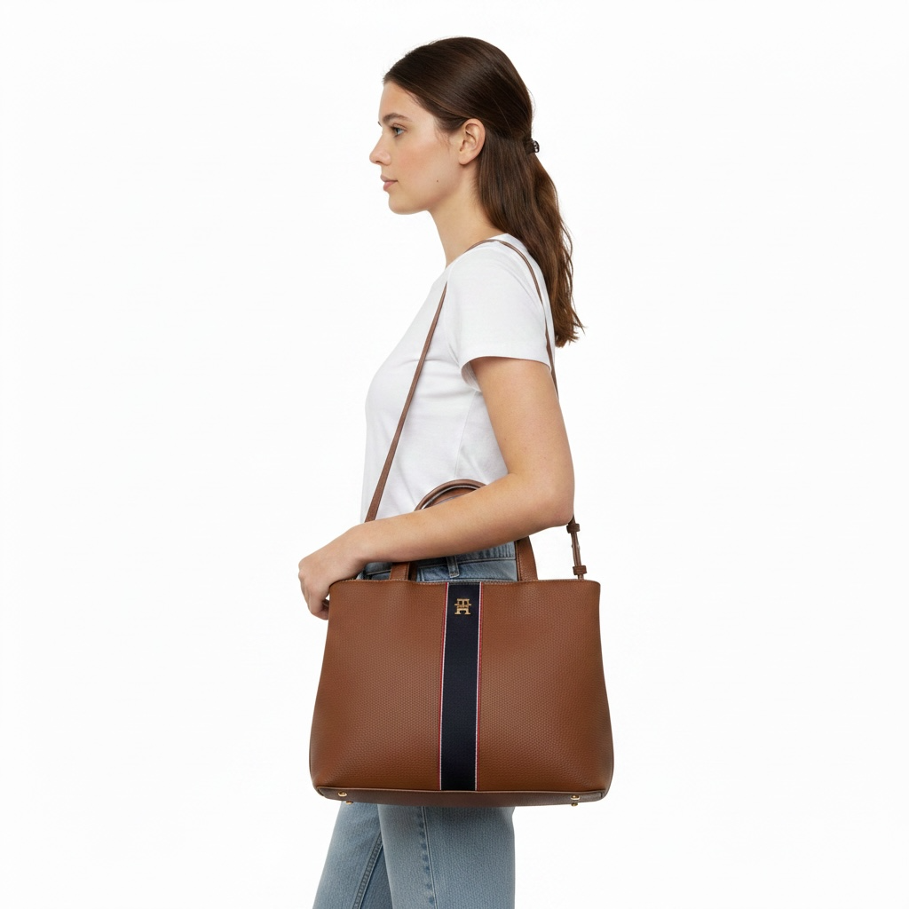 Tommy Hilfiger TH Legacy Satchel Handbag 4