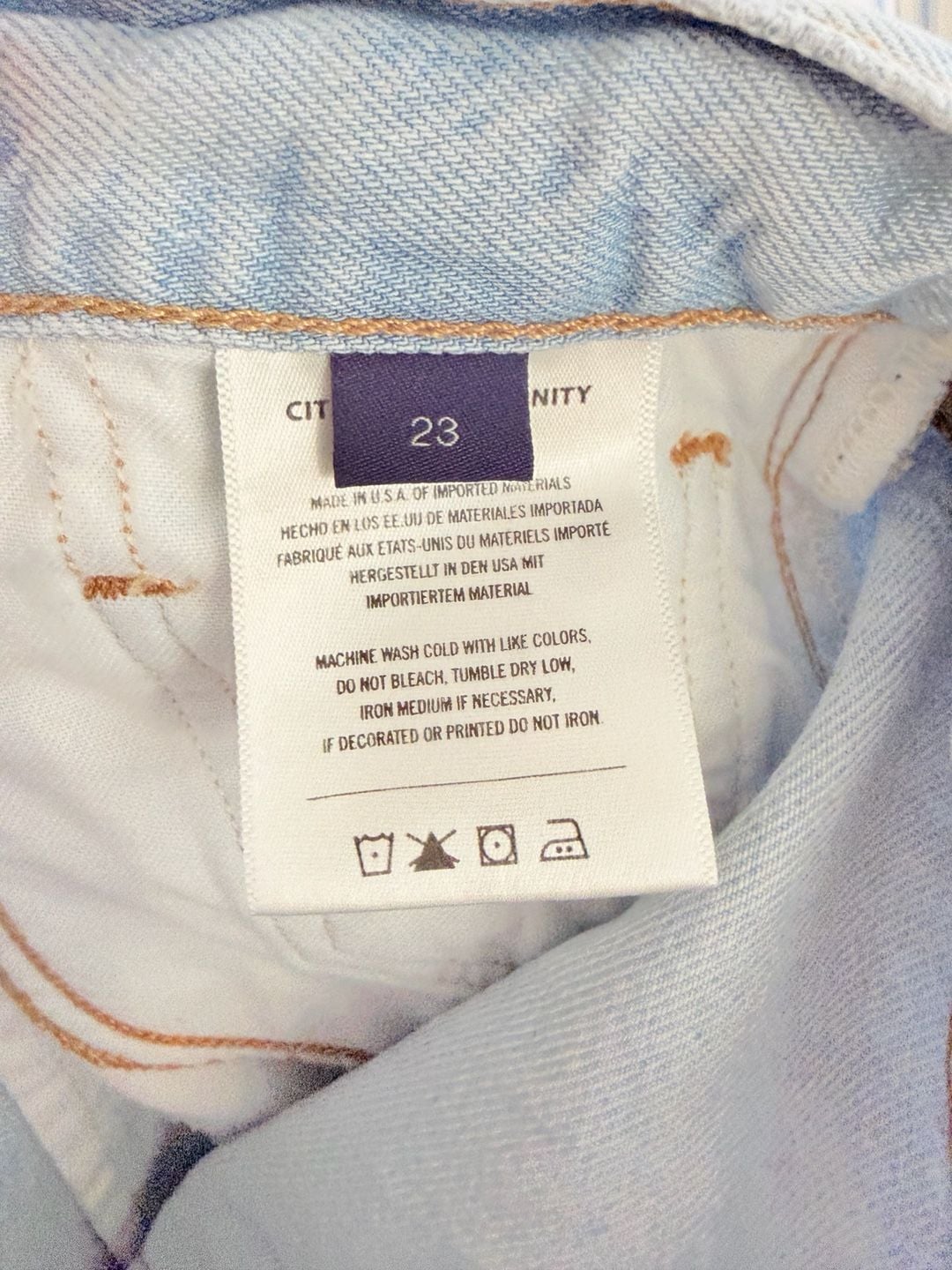 Citizens of Humanity Petite Brynn Drawstring Trouser Jeans in Blue Lace 6
