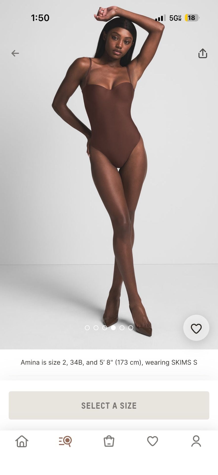 SKIMS Molded Underwire Bodysuit in Cocoa 2