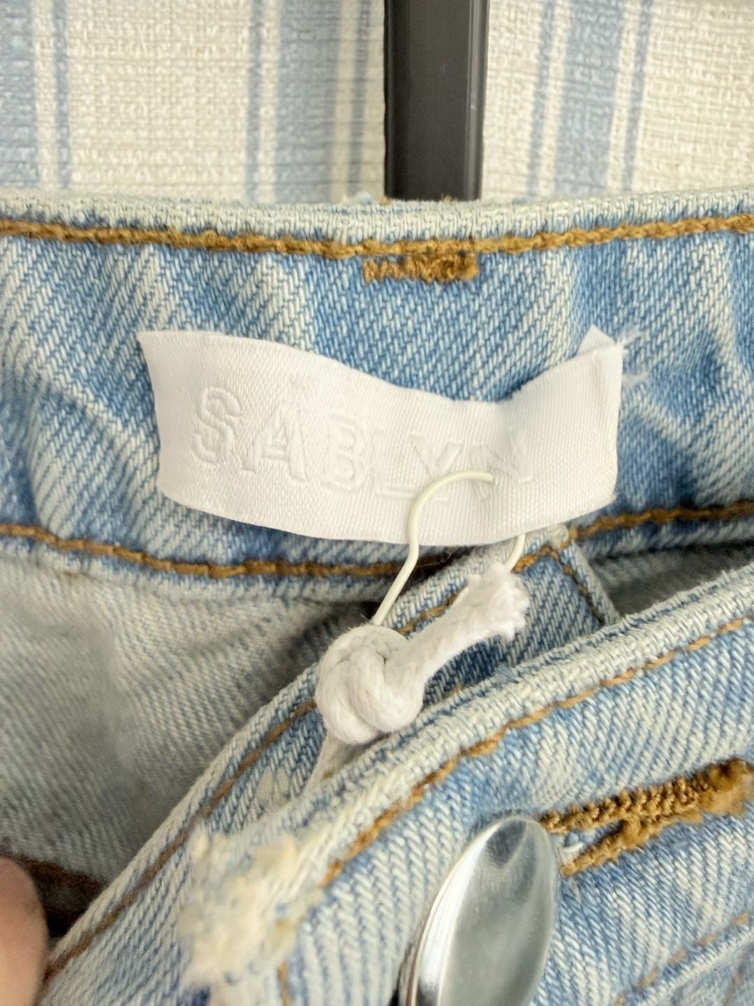 Sablyn Women's Light Wash Distressed Straight Leg Jeans Size 26 3