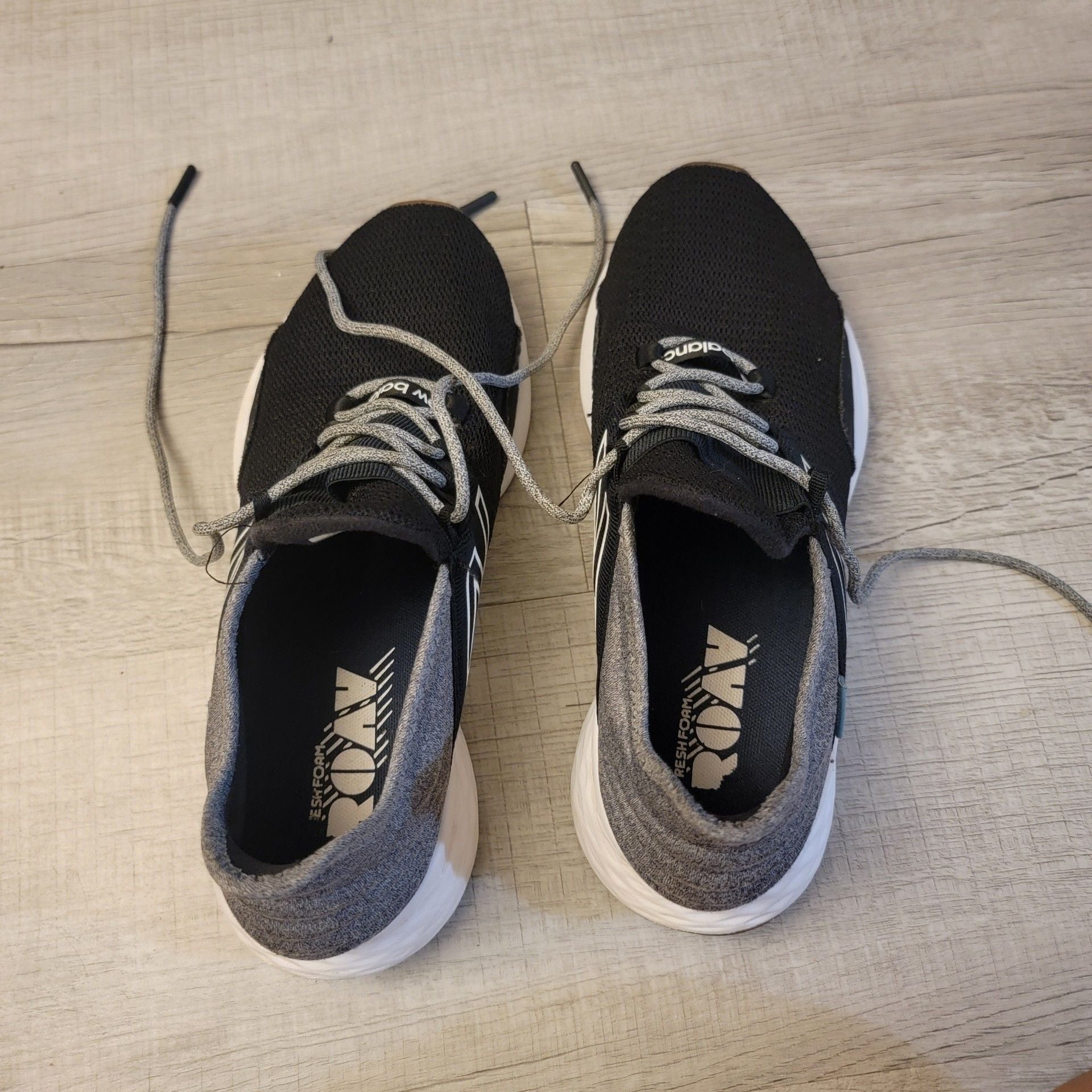 New Balance Fresh Foam Roav v1 Running Shoes Black/Grey Men’s Size 9.5 7