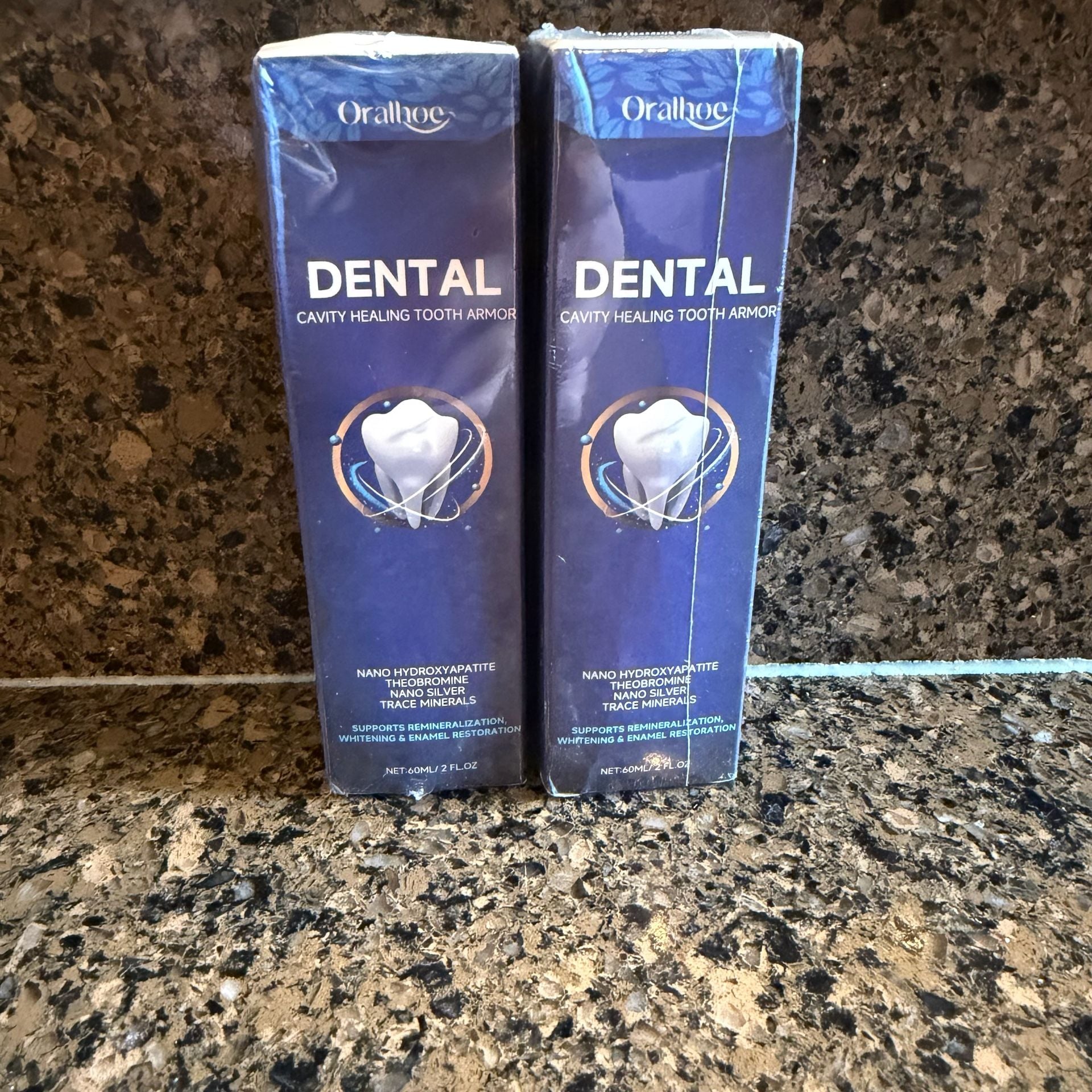 2 Pack Oralhoe Dental Cavity Healing Tooth Armor 60ml 7