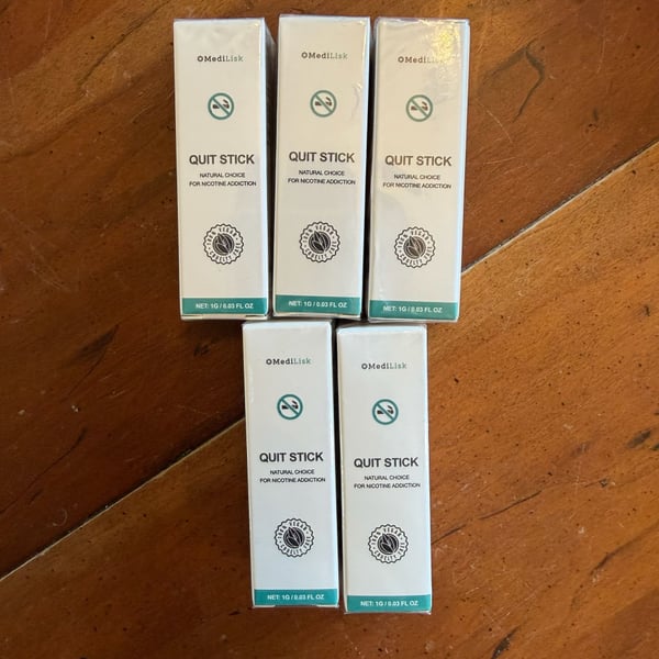 MediLisk Quit Stick Natural Choice Nicotine Addiction Aromatherapy Inhaler - 5 Pack
