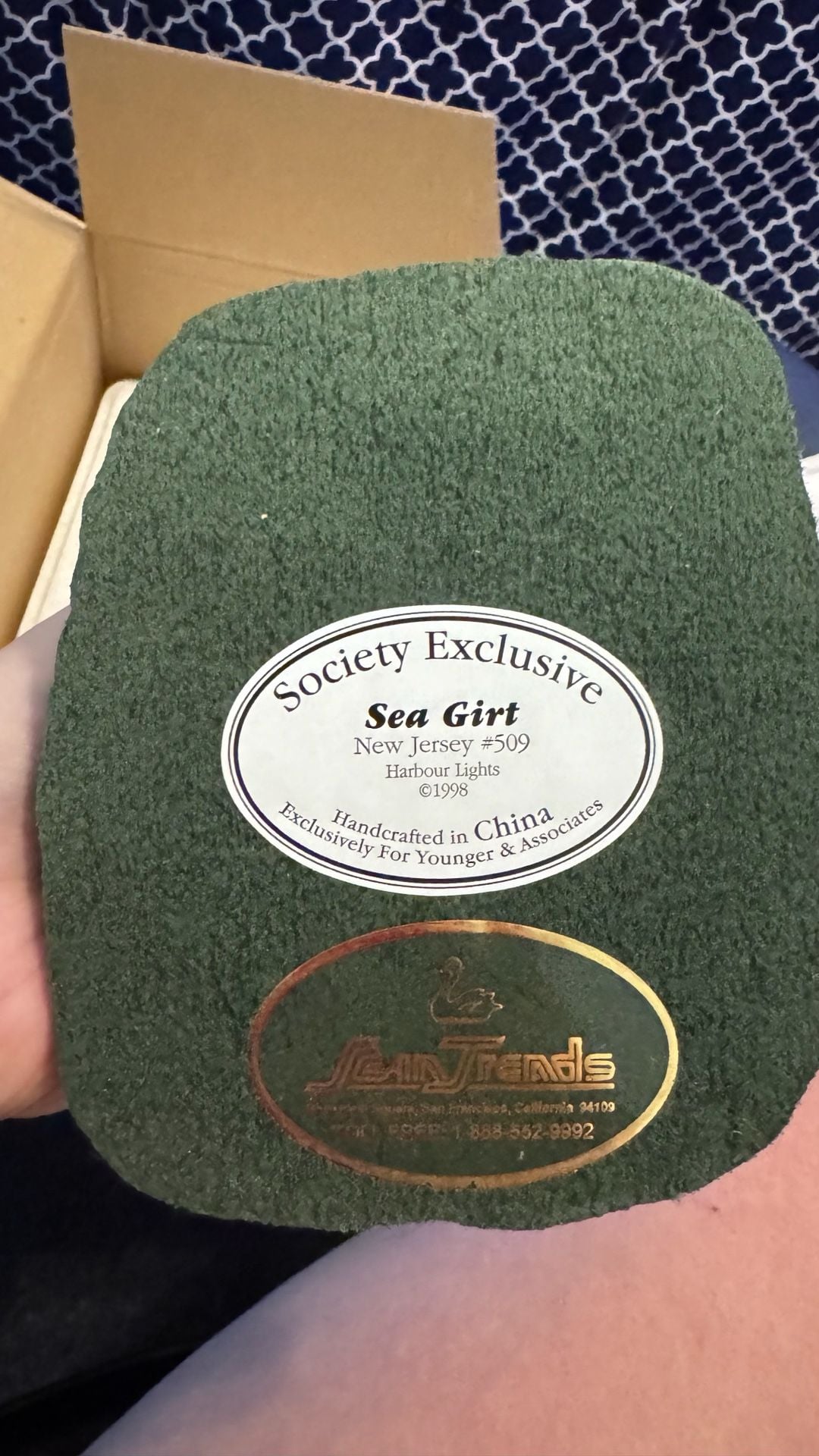 Harbour Lights Sea Girt New Jersey Society Exclusive Lighthouse Figurine #509 3