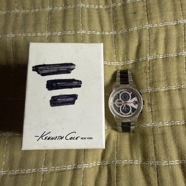 Kenneth Cole New York KC3820 Men's Chronograph Watch with Carbon Fiber Dial