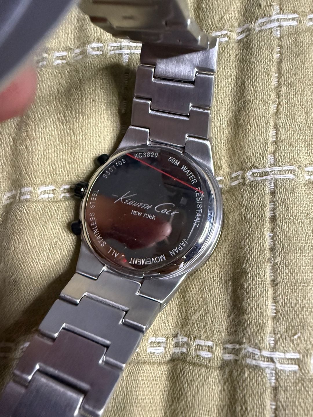 Kenneth Cole New York KC3820 Men's Chronograph Watch with Carbon Fiber Dial 5