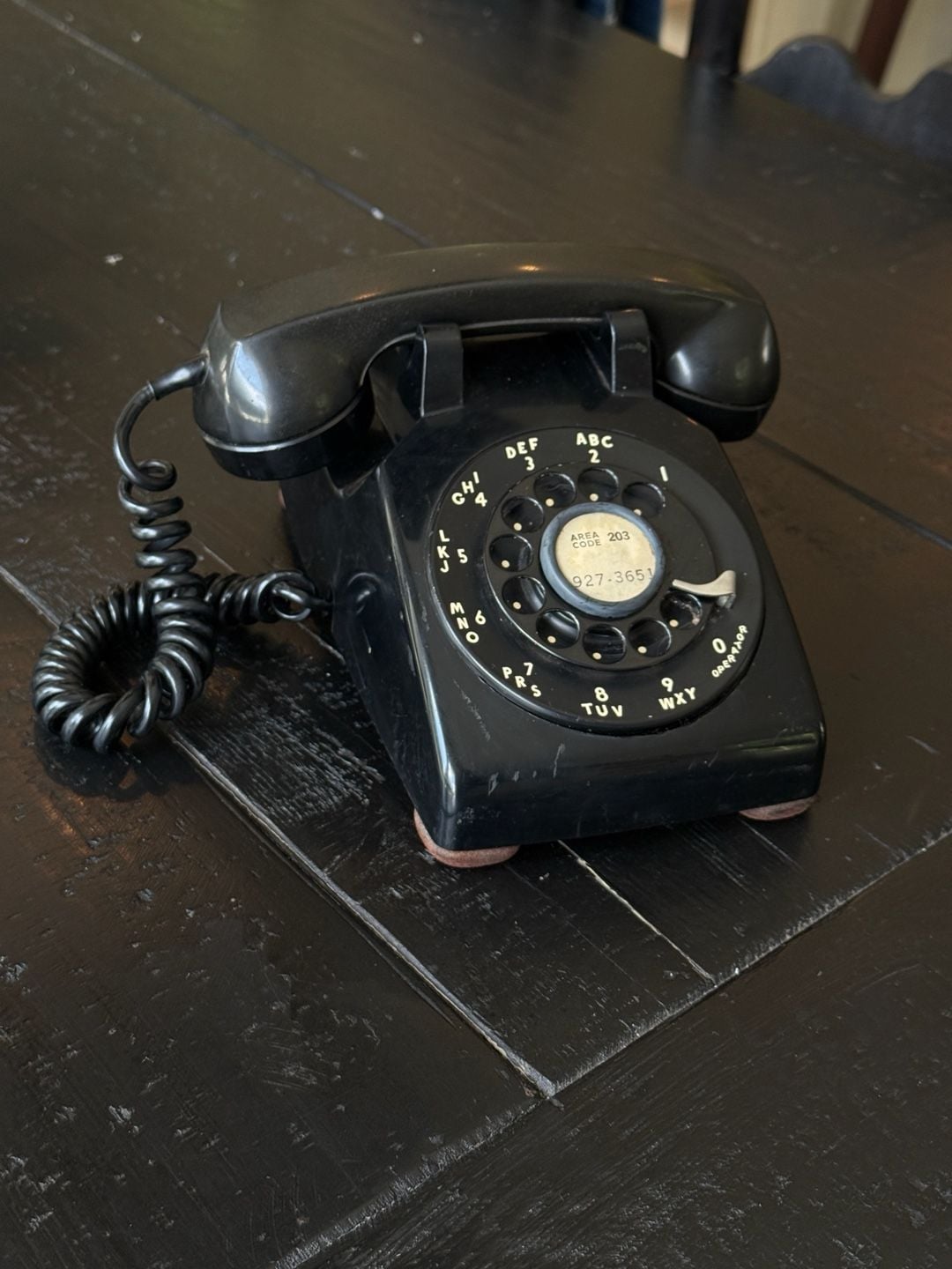Vintage Bell System Western Electric Model 500 Rotary Desk Phone 2