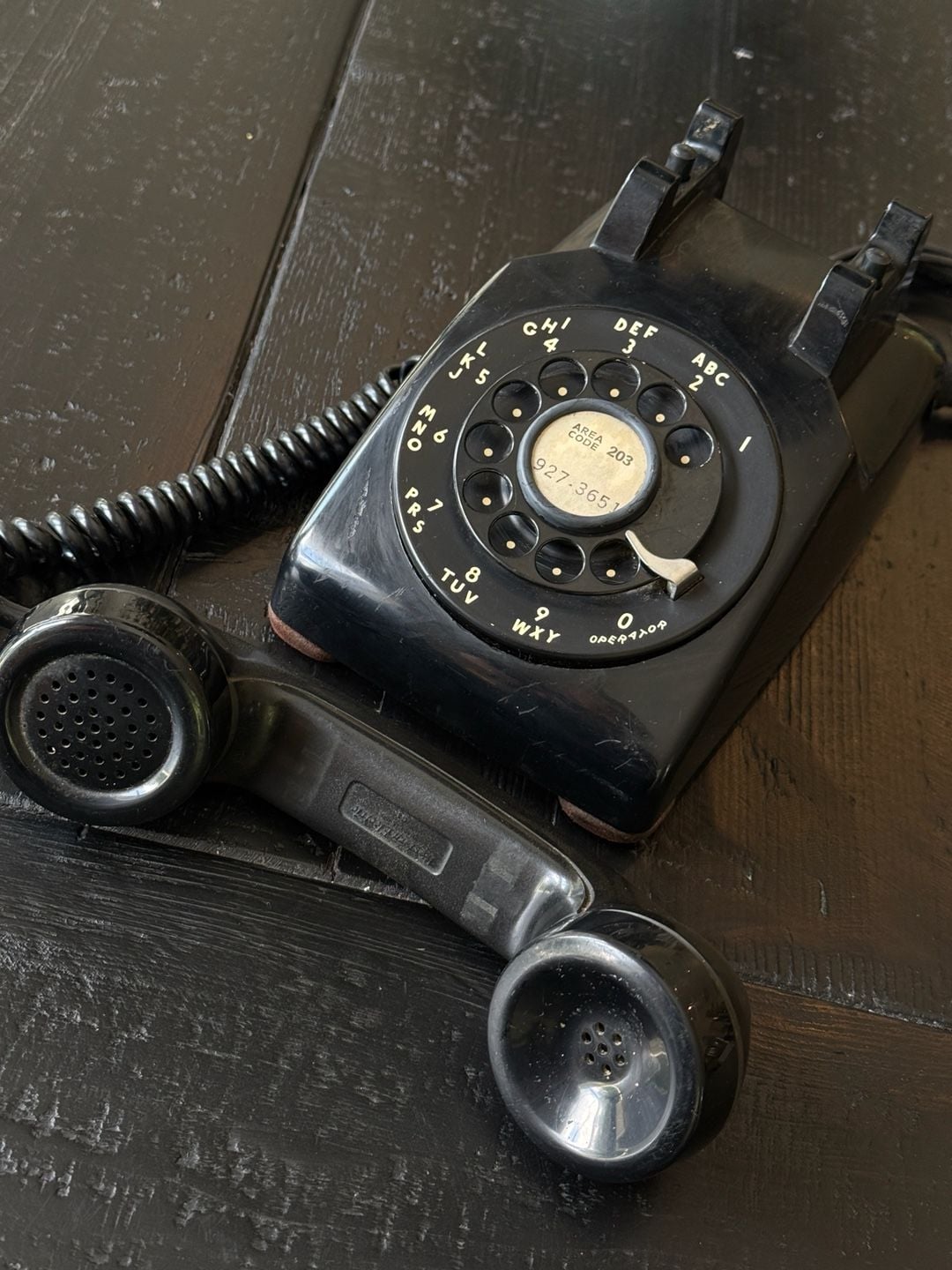 Vintage Bell System Western Electric Model 500 Rotary Desk Phone 4
