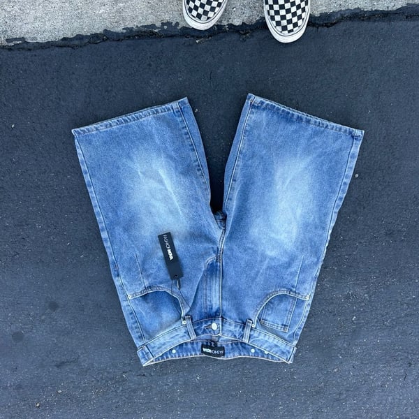 Fashion Nova Jorts Jean Denim Streetwear New