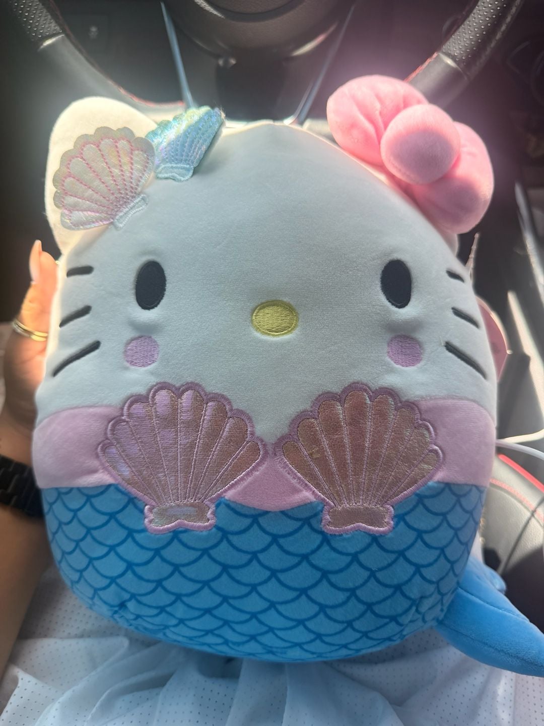 Squishmallows Hello Kitty Mermaid Plush with Iridescent Seashells 5
