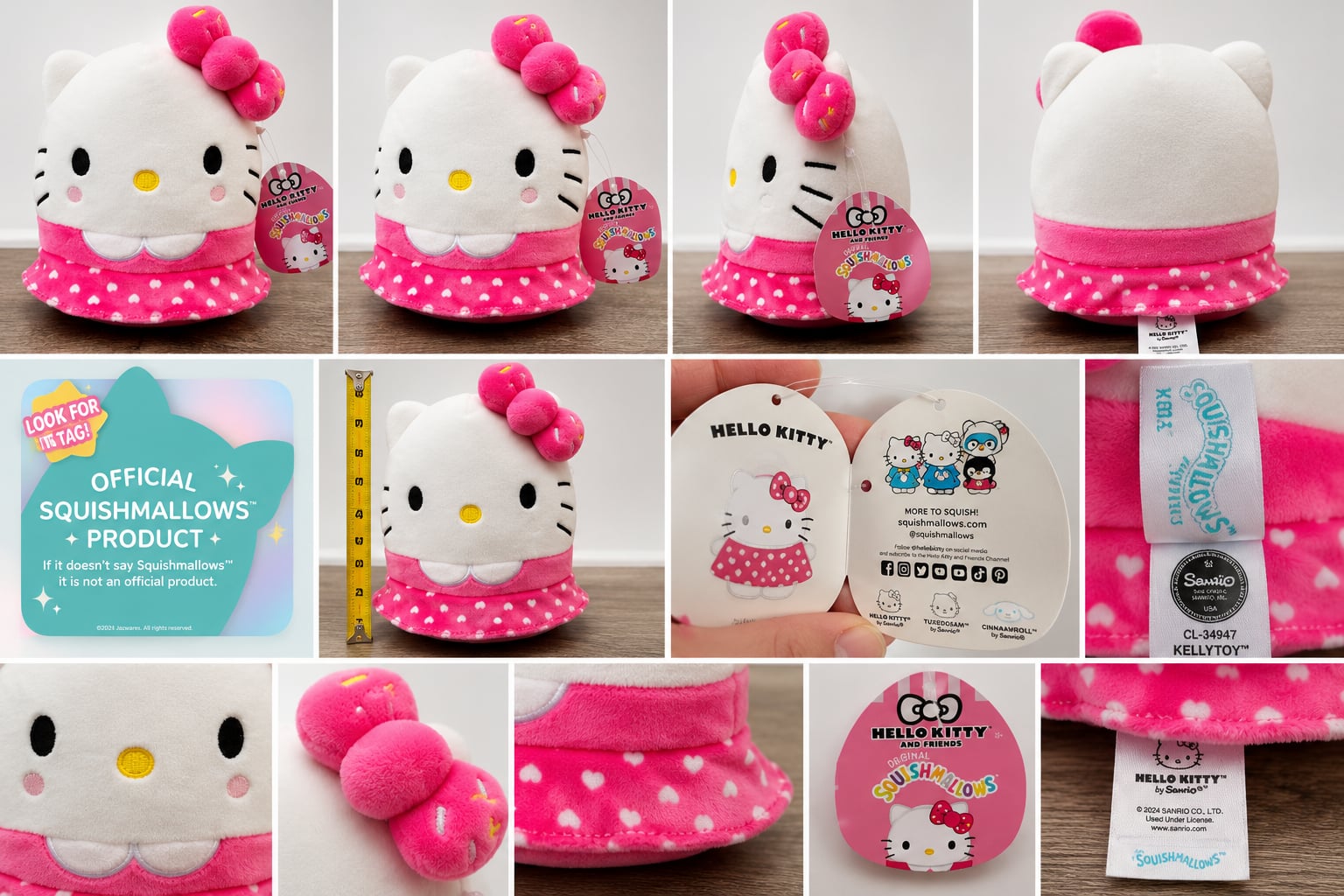 Hello Kitty Squishmallow 7” Cat Squishmallow 1