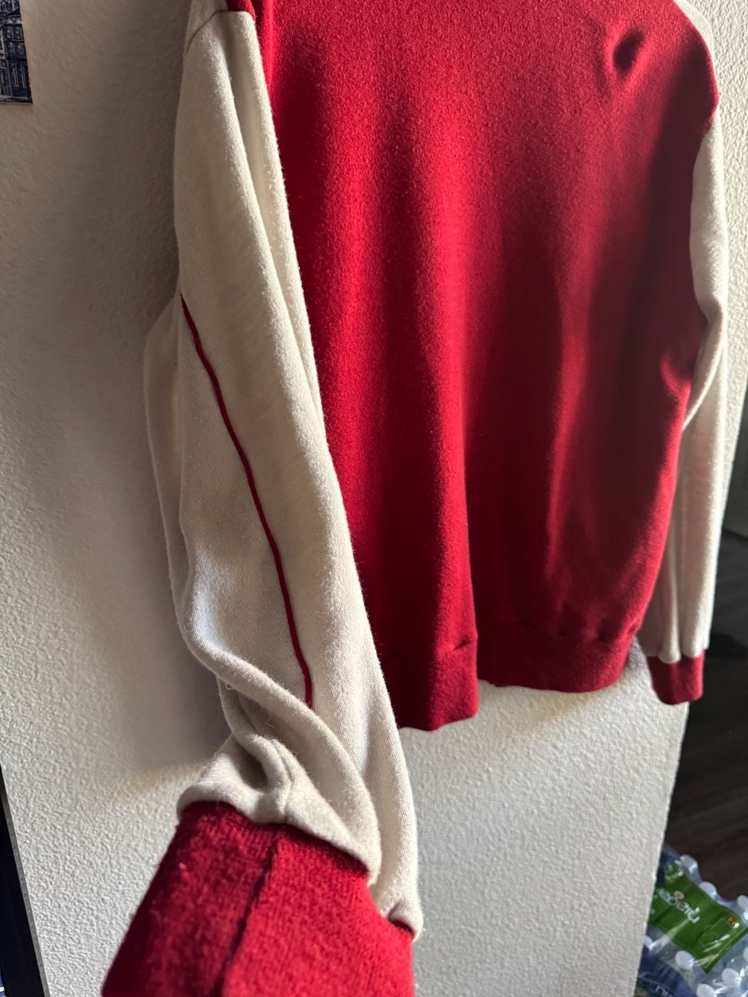 Vintage Track & Court Retro Full Zip Track Jacket Red and White Men's Size Large 5
