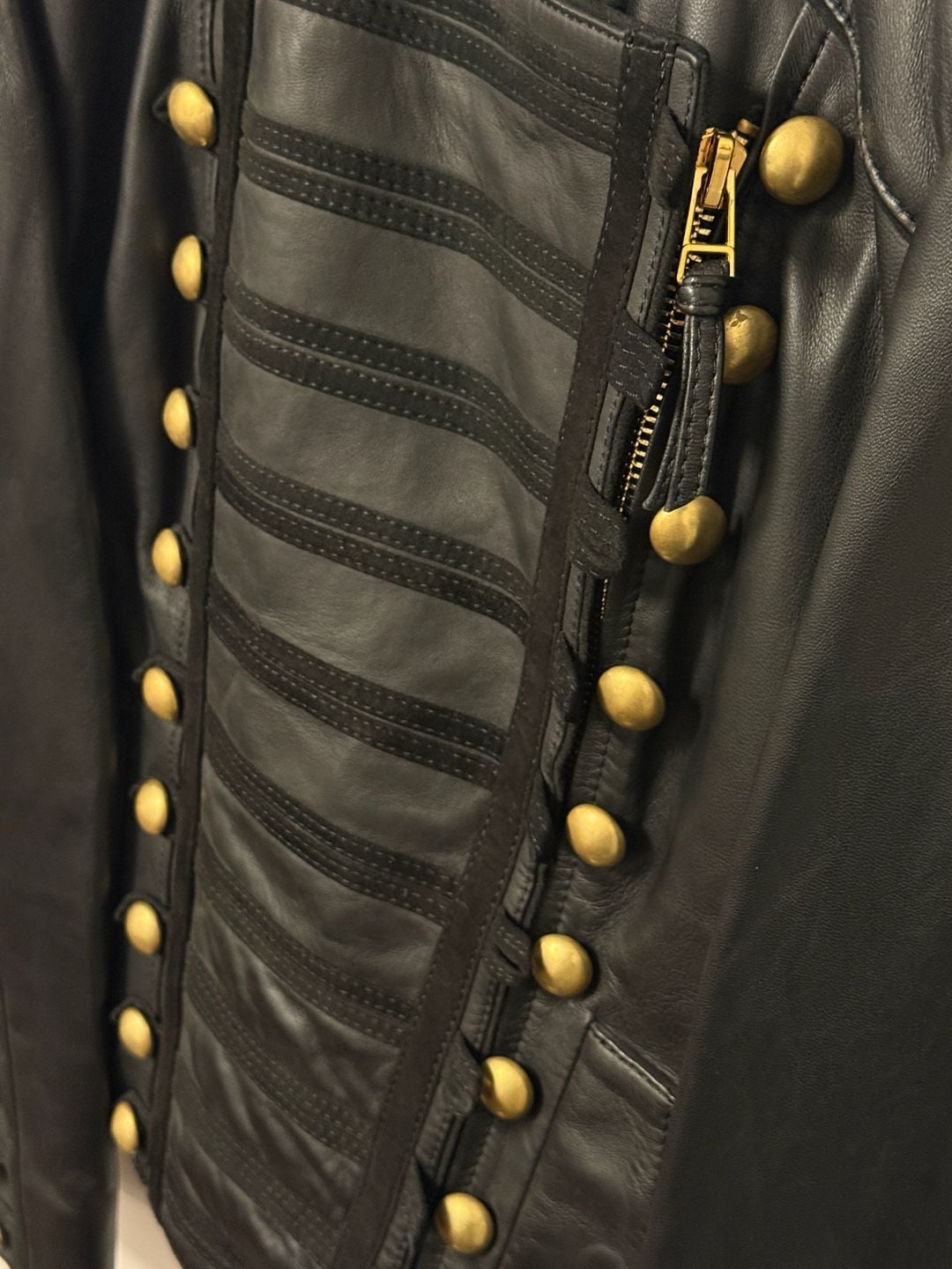 NWT! Boda Skins Women's Napoleon Black Sheepskin Leather Jacket 4