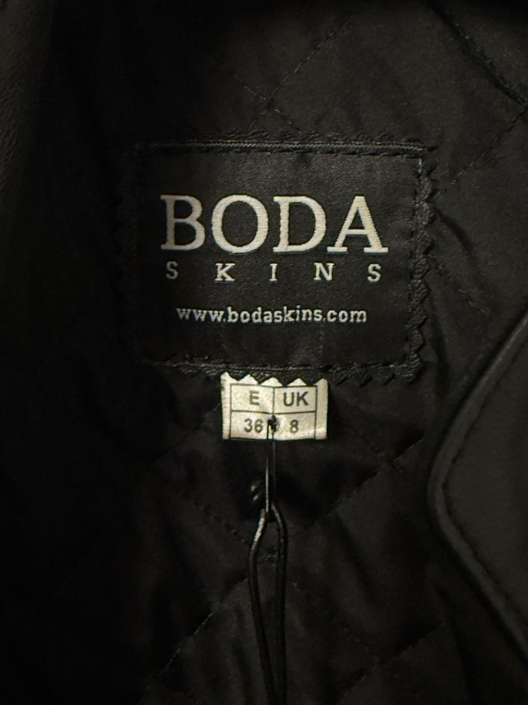 NWT! Boda Skins Women's Napoleon Black Sheepskin Leather Jacket 6