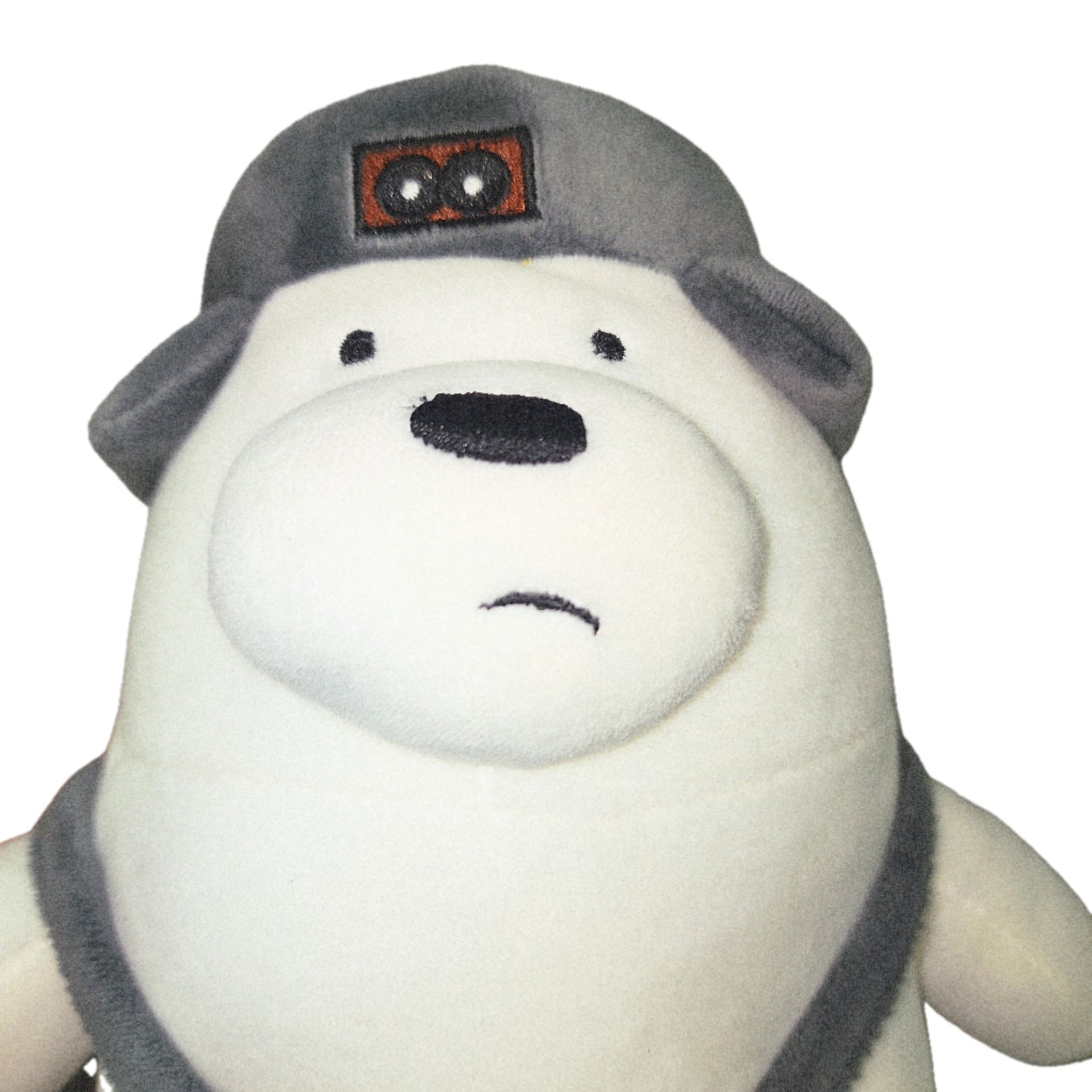 Miniso We Bare Bears Cartoon Network Grizzly and Ice Bear Plush Set with Hats 4