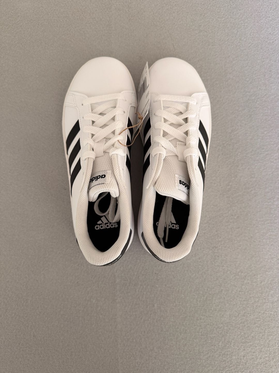 Adidas Grand Court 2.0 Youth Sneakers Size 2.5 White/Black GW6511 3