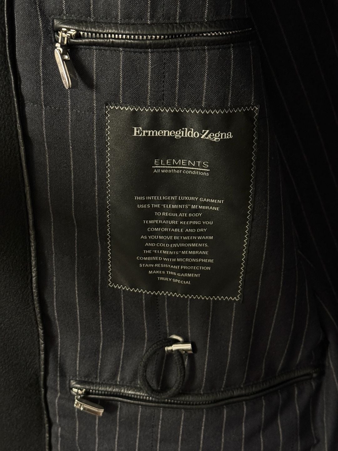 Ermenegildo Zegna Elements Cashmere Parka Jacket with Fur Collar and Leather - Size L / 52 7