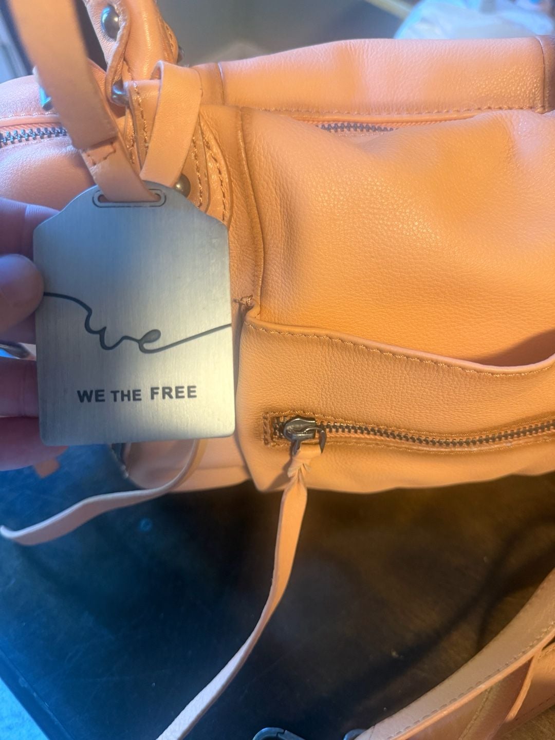 Sold Out!! Free People We The Free Emerson Satchel Handbag in Peach 4