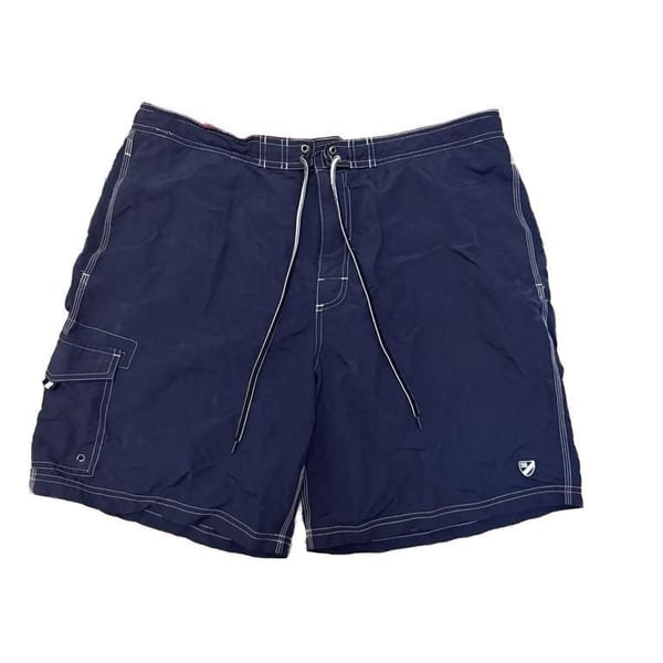 Cremieux Navy Blue Swim Trunks